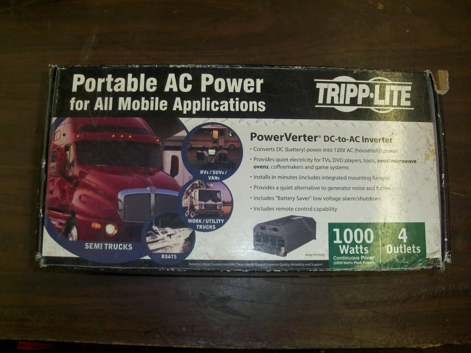 Tripp Lite PV1000HF 1000-Watt Power Inverter - Black