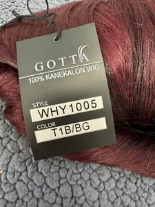Wig Gotta 100% Kanekalon Style WHY1005 Color T1B/BG - Picture 1 of 3