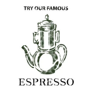 Plantilla Plantilla Espresso Para Artesanía Lienzo Hágalo Usted Mismo Decoración Pared Arte Muebles - Imagen 1 de 3
