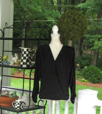 Camisa Top Ramy Brook New York Esther Tachonada Imitación Abrigo Negra XS Trabajo Informal R Foto 1 de 4