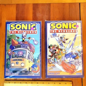 Sonic the Hedgehog GN Comic Book 17-20 Crisis City 45-49 Trial By Fire 1st Print - Picture 1 of 7