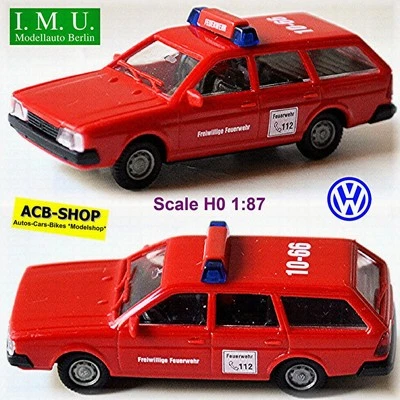 VW Passat B2 Variante 1981 Pompieri 1980-88 Tipo B2 Rosso 1:87 I. M. U.11027 - Immagine 1 di 4