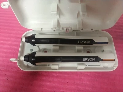 2 INTERACTIVE PENS EPSON ELPPN05 BLUE & ORANGE STYLUS - Image 1 of 2