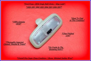 Ford Focus 2000–2007 OEM Overhead Dome Light Gray Single Bulb Cleaned & Tested - Picture 1 of 6