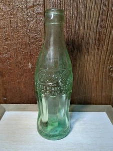 Frühe Glas Coca Cola Mt Vernon Ohio Abfüllung 1939 grün geprägt muss gereinigt werden - Bild 1 von 6