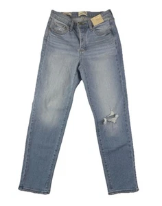 Jeans donna vita media anni 80 slim fit nuovo con etichetta - filo universale lavaggio leggero taglia 6 - Foto 1 di 9