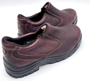 Timberland Pro Titan Slip On Alloy Toe Work Shoe - Men's Size 11.5w - Brown - Picture 1 of 11