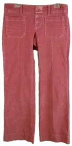 American Eagle Laidback  Solid Salmon Corduroy Bootcut Pants Womens 8 Cotton Bld - Picture 1 of 20