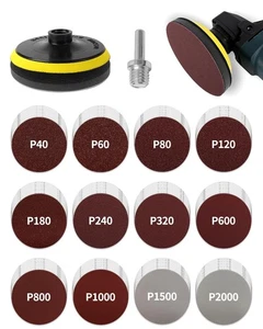123PCS Angle Grinder Sanding Discs Attachments, 4 Inch Hook and Loop Backing ... - Picture 1 of 7