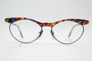 Gafas vintage JF Rey J 005 azul multicolor ovaladas montura gafas - Imagen 1 de 6