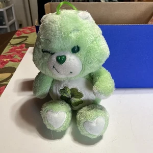 Vintage 1983 Kenner Care Bear Good Luck Bear Plüsch grün Glückskleeblatt - Bild 1 von 6