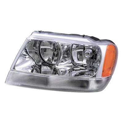 Se adapta a faros Grand Cherokee 1999-2004 con bisel cromado luz de estacionamiento transparente izquierda Foto 1 de 4