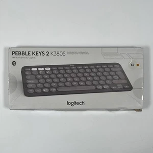 Logitech Pebble Keys 2 K380s, Clavier sans Fil Bluetooth Multi-Périphériques Slim Gris - Photo 1/5