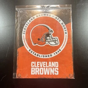 Nfl Cleveland Browns Afc North Established In 1946 Sign  Sleek Look 16x12.5￼ - Picture 1 of 1
