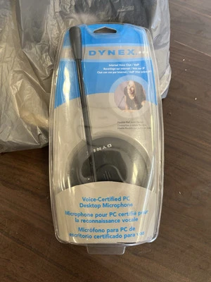 Nuevo micrófono de escritorio sellado Dynex certificado por voz PC cable de 4 pies DX-54 Foto 1 de 2