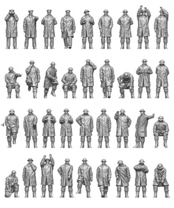 ION Modelos R144-003 1/144 Royal Navy Tiempo Áspero 2 Resina Impresa en 3D 36 Figuras - Imagen 1 de 4