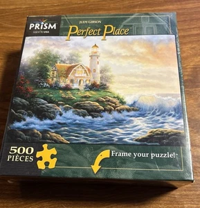 Lighthouse Puzzle Prism Judy Gibson 500 pieces Perfect Place jigsaw 19x13" NEW - Picture 1 of 8