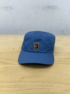 Vintage 90s Nike Tennis Heritage 86 Court Logo Men's Hat Blue - Picture 1 of 7