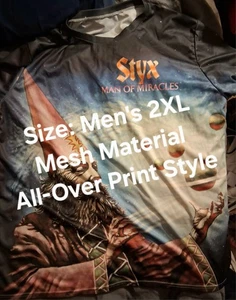 STYX--Allover Print Mesh T-Shirt. - Bild 1 von 7