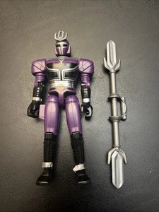 Bandai 1997 Beetleborgs 5” Action Figure Platinum Purple Sector Cycle - Picture 1 of 3