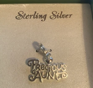 Charm Yourself Charm zia preziosa argento sterling nuovo con scatola - Foto 1 di 3