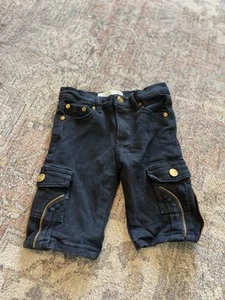 Boys Black Cargo Shorts size 7 - Picture 1 of 1