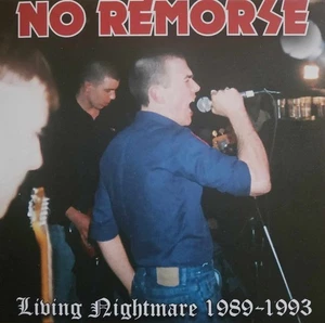 No Remorse LP vinyl living nightmare 1989-1993 British Oi! slight corner ding. - Imagen 1 de 2