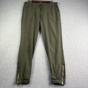 Albion Jogginghose Damen Medium olivgrün Reißverschluss Bein Athleisure Active - Bild 1 von 10
