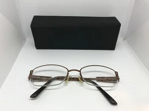 Elle EL18779 Eyeglasses Frames Brown Half Rim 50-18-135 - Picture 1 of 7