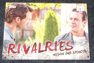 WALKING DEAD SEASON 7 - RIVALRIES - INSERT CARD # R4 NEGAN VS SPENCER - Picture 1 of 1