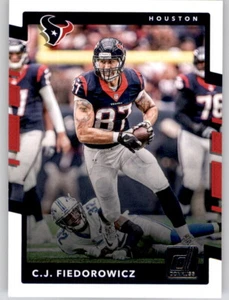 Tarjeta base 2017 Donruss CJ Fiedorowicz NFL PWE Texans #182 - Imagen 1 de 2