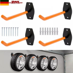 4stk Autoreifen Wand Halter Haltebügel Reifen Felgen Haken Baum Regal Halterung, - Bild 1 von 22