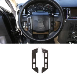 Steering Wheel Button Decorative Frame For Land Rover Discovery 3 / Freelander 2 - Picture 1 of 11
