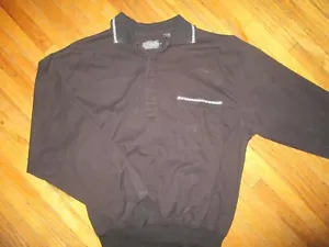 POLO vintage anni 80 SOLO MEMBRI rugby manica lunga cintura nera geometrica PICCOLA - Foto 1 di 4