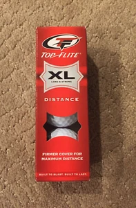 Top-Flite XL Long & Strong Distance Golf Balls (3 pack sleeve with logos) - Picture 1 of 10