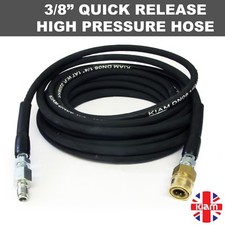 10m High Pressure Washer Hose 14.8mm 3/8' Quick Release Couplings