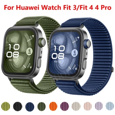 MARKENLOS Correa deportiva de nailon para Huawei Watch Fit 3 4 Pro correa de reloj correa de nailon de repuesto