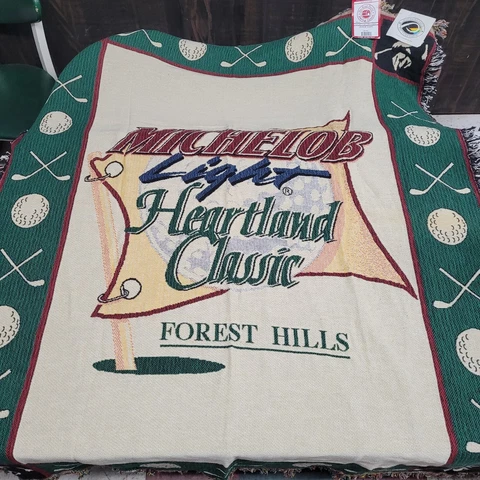Forest Hills Michelob Light Heartland Classic Golf Course Throw (NEW WITH TAGS!) Cover