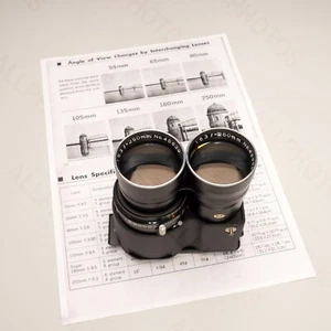 Mamiya Sekor 250mm f/6.3 Lens For Mamiya C330, C220 + Printed Info - Picture 1 of 7