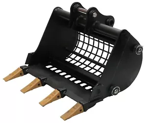 Small crawler excavator 50cm metal screening bucket - Picture 1 of 11