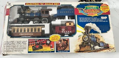 VINTAGE Bright ELECTRIC G Scale Train Set, W.A.R.R. #376 - READ! - Image 1 of 4