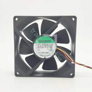 1PC For SUNON Case Cooling Fan 13.B1140.AF.GN KD1209PTS2 12V 1.7W 3Pin - Afbeelding 1 van 1