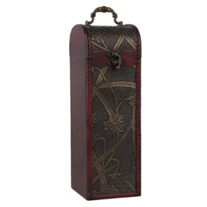 Wood Wine Box Vintage for Gatherings Drinks Festive Visits Birthday Wishes - Picture 1 of 7