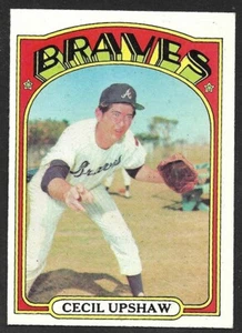 Cecil Upshaw 1972 Topps #74 Atlanta Braves ex como nuevo C - Imagen 1 de 2