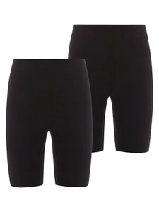 Paquete de 2 Pantalones Cortos de Ciclismo Escolar Negros para Niñas PE Baile Deportes Activos - Imagen 1 de 1
