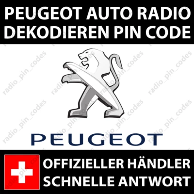 PEUGEOT RADIO DEKODIEREN PIN CODE 206 207 2008 307 308 407 107 106 3008 207 306 - Bild 1 von 4