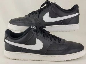Nike Court Vision Zapatillas bajas de cuero negro para hombre talla 14 (CD5463-001) - Imagen 1 de 14