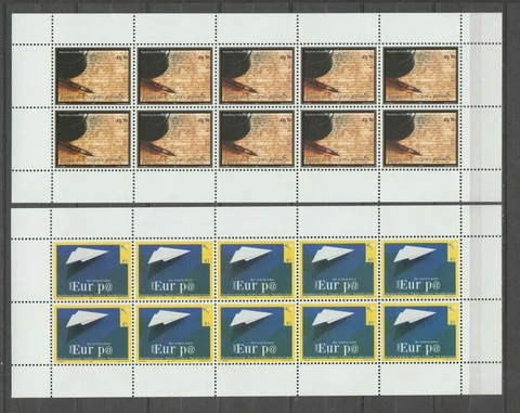 S36935 Kosovo Europa Cept MNH 2008 MSx2 the Letter Cover