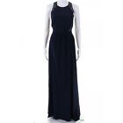 Nwt Rebecca Taylor Womens Size 6 Lace Inset 100% Silk Maxi Dress Gown