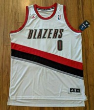 blazers white jersey